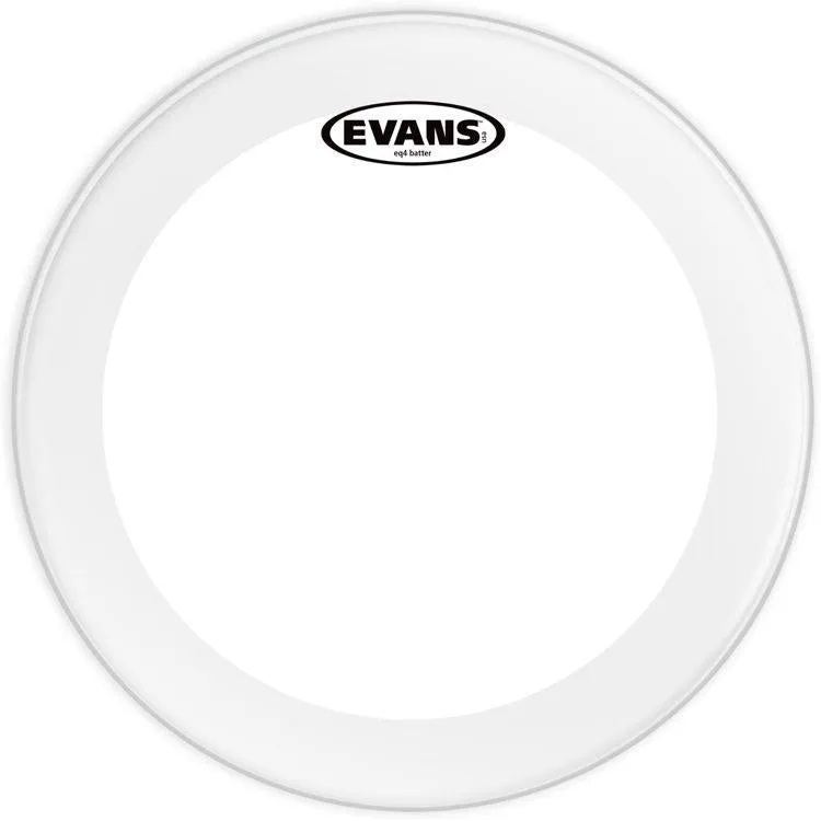 Evans EQ4 Clear Bass Drum Head, 26 Inch