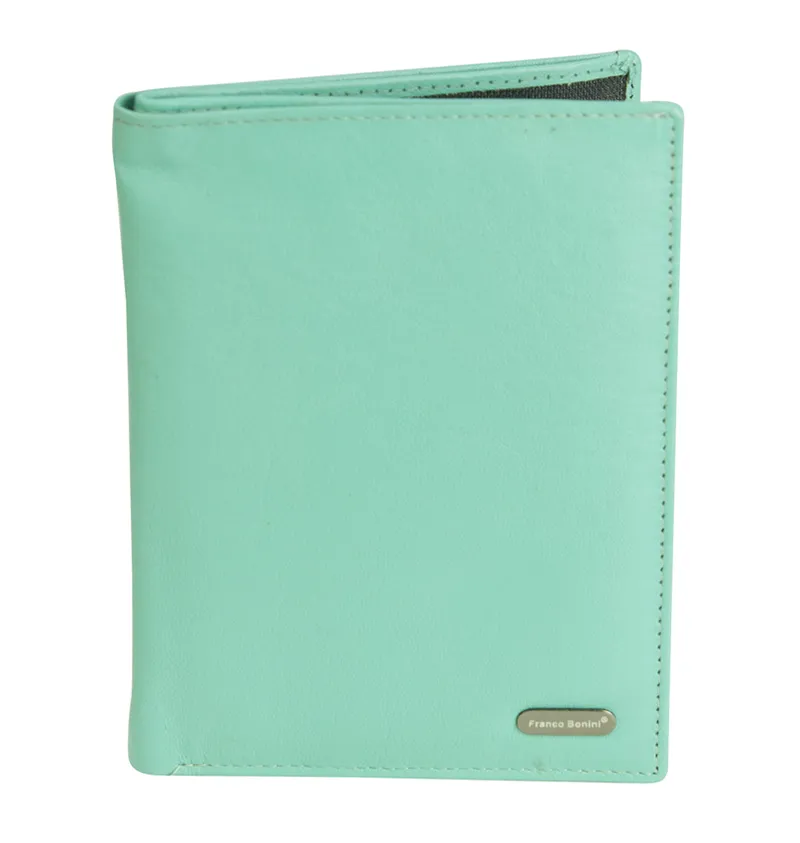 Franco Bonini - 3047 Leather Passport & Credit Card Cover - Ocean
