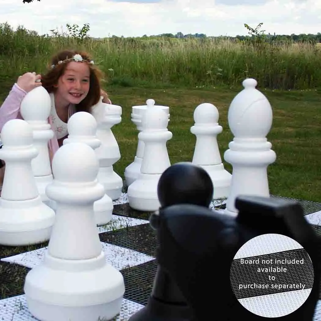 Giant Chess Pieces for Lawn Games - Weatherproof - 2 BOXES
