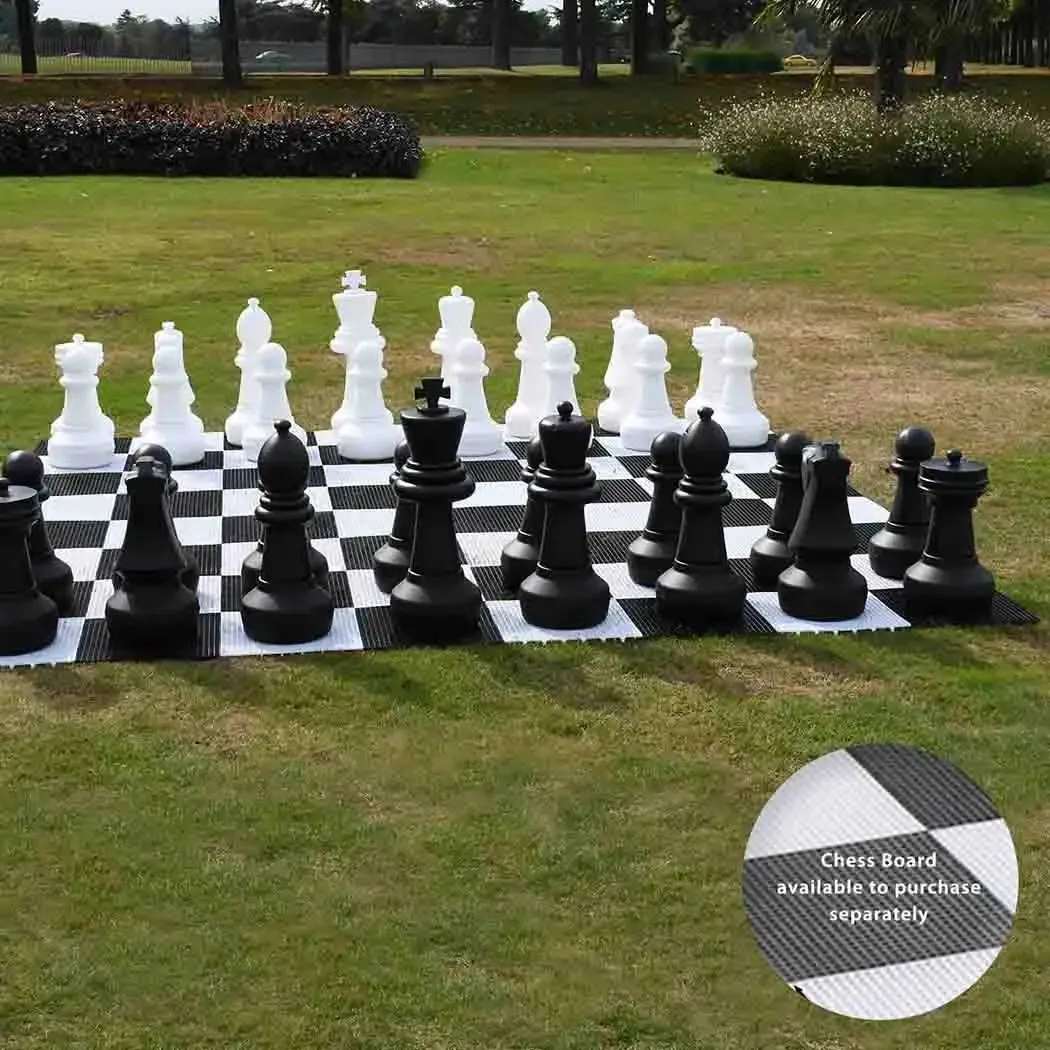 Giant Chess Pieces for Lawn Games - Weatherproof - 2 BOXES