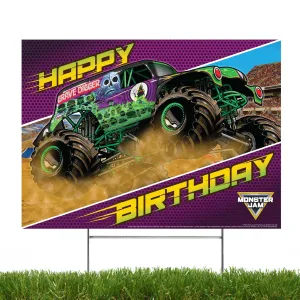 Grave Digger – Happy Birthday Yard Sign