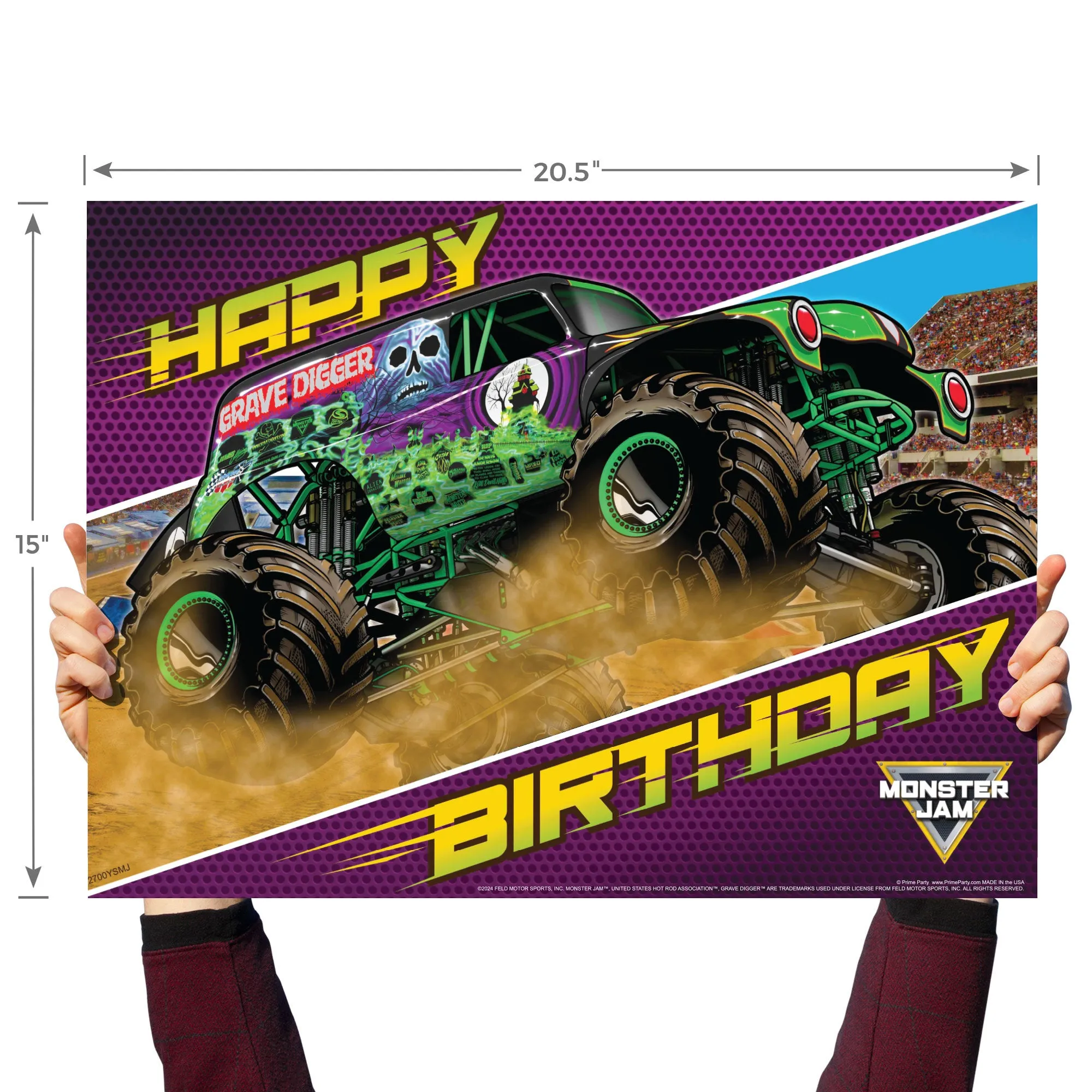 Grave Digger – Happy Birthday Yard Sign