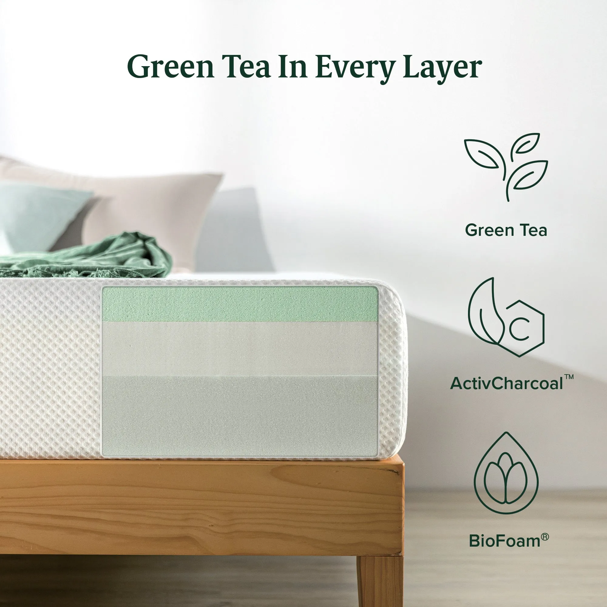 Green Tea Aspire Memory Foam Mattress