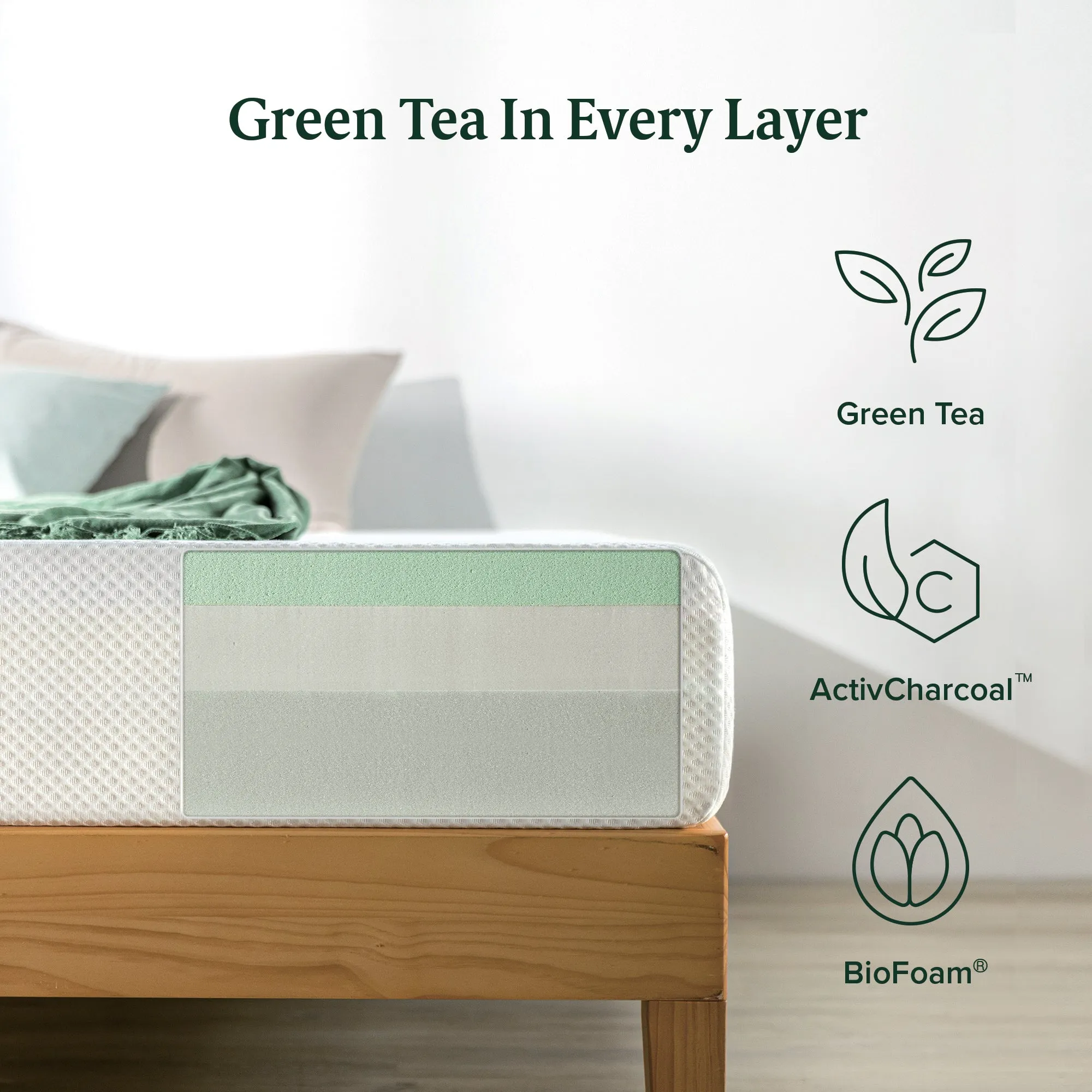 Green Tea Aspire Memory Foam Mattress