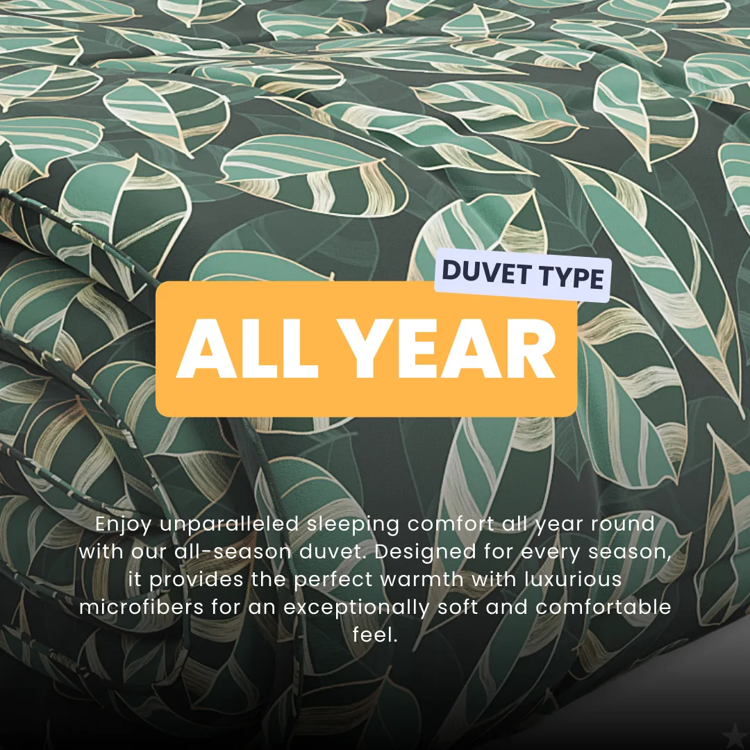 HappyDuvet Golden Oasis - All season Coverless duvet