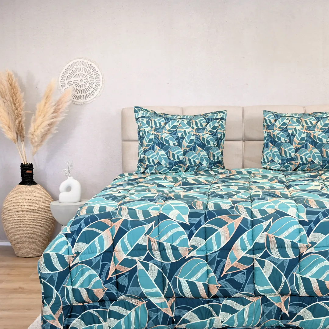 HappyDuvet Golden Oasis - All season Coverless duvet