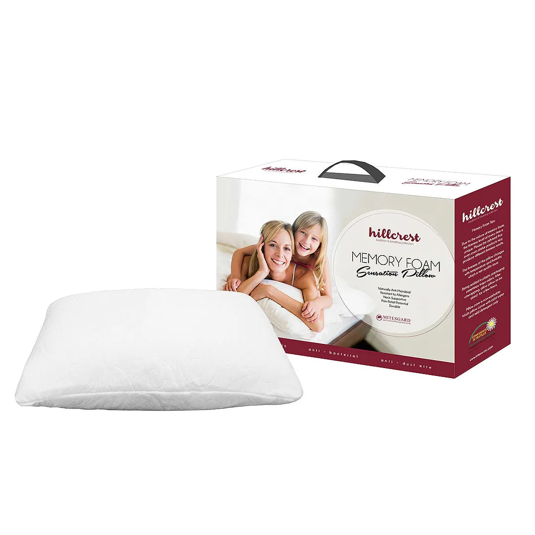 Hillcrest Sensation Memory Foam Pillow