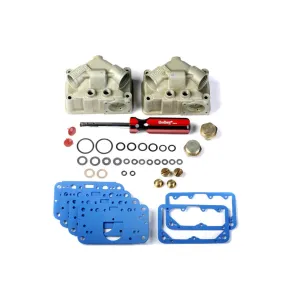 Holley Quick Change Jet Kit - Model 4500 Dominator Carburetors Dual Fuel Inlet Bowls Includes Primary and Secondary Fuel Bowls
