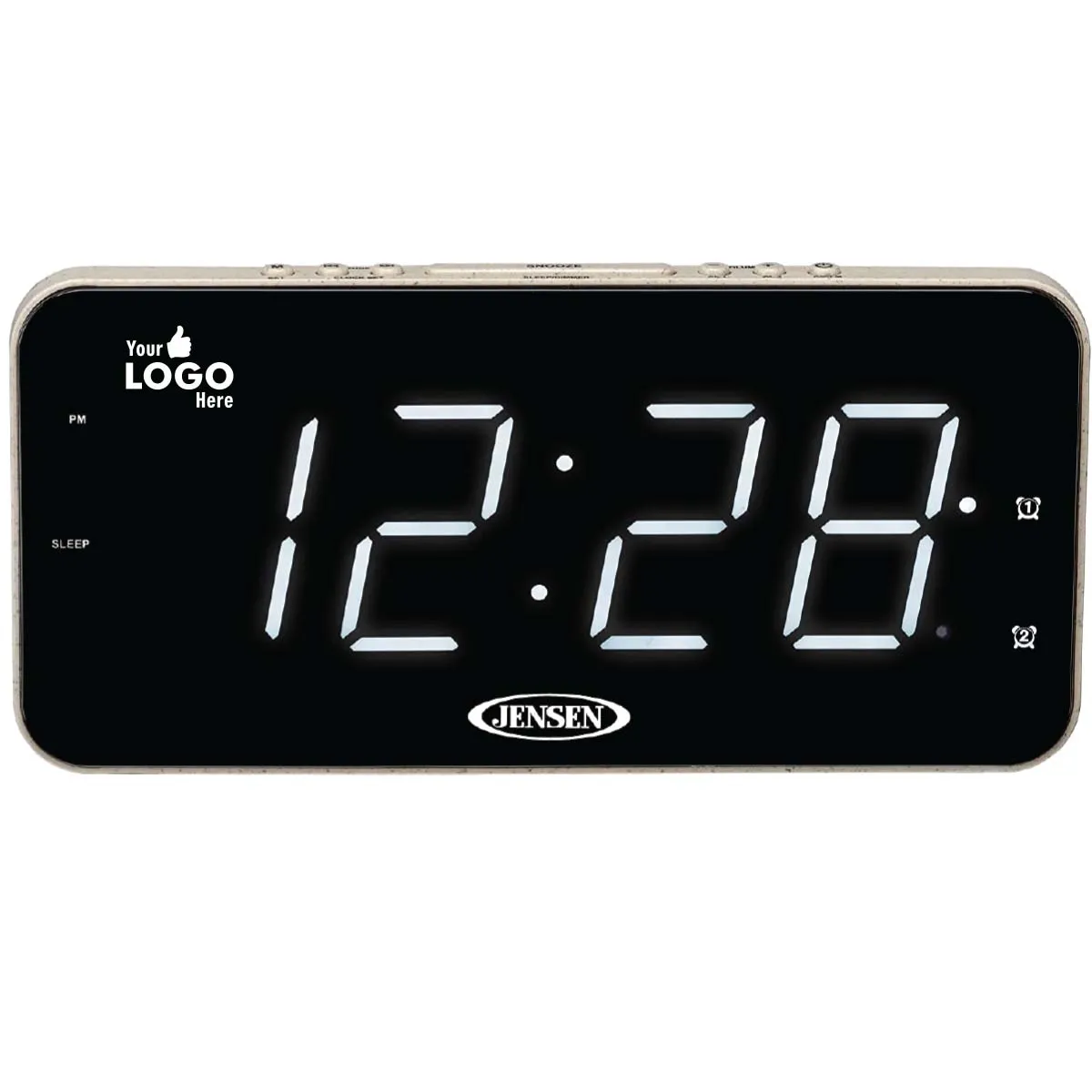 Jensen Audio AM/FM Dual Alarm Clock Radio