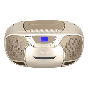 Jensen Audio Portable Bluetooth Stereo Compact Disc Cassette Player with AM/FM Radio