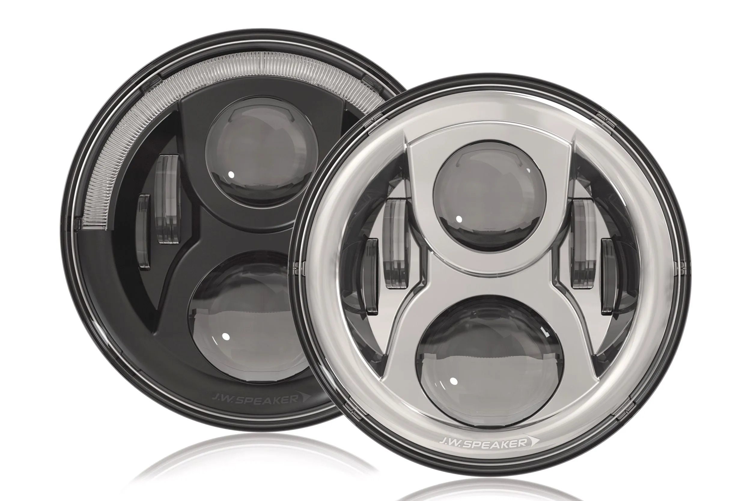 JW Speaker: 8700-EVO2-DB 12/24V DOT Headlamp (Chrome)