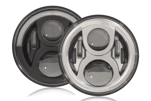JW Speaker: 8700-EVO2-DB 12/24V DOT Headlamp (Chrome)