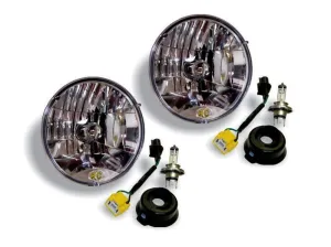KC Hilites 7" Halogen H4 DOT Headlight Pair Pack System - 1997-2006 Jeep TJ