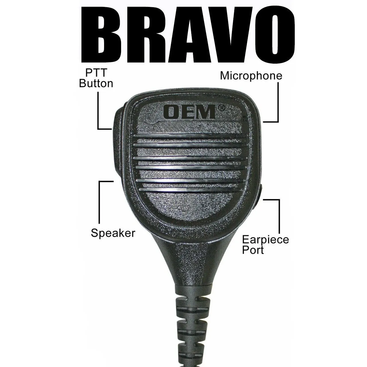 Klein Electronics BRAVO-K2 Speaker Mic, Kenwood NX and TK