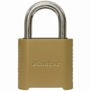 Master Lock 175D 2" Resettable Zinc Die Cast Combination Padlock - Quantity of 2