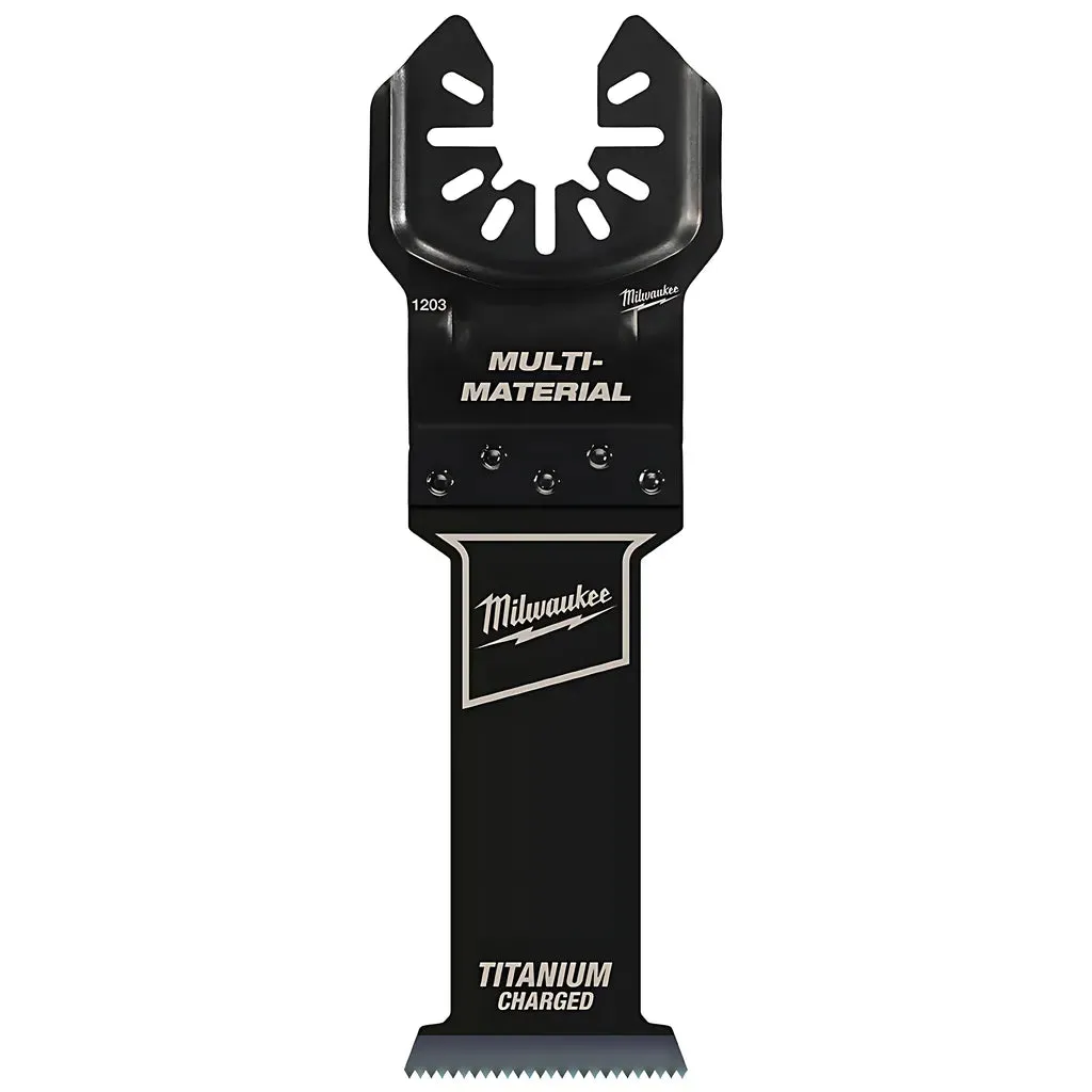 MILWAUKEE® OPEN-LOK™ 1-1/4" TITANIUM CHARGED™ Bi-Metal Multi-Material Multi-Tool Blade