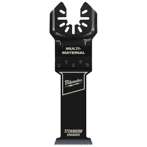 MILWAUKEE® OPEN-LOK™ 1-1/4" TITANIUM CHARGED™ Bi-Metal Multi-Material Multi-Tool Blade