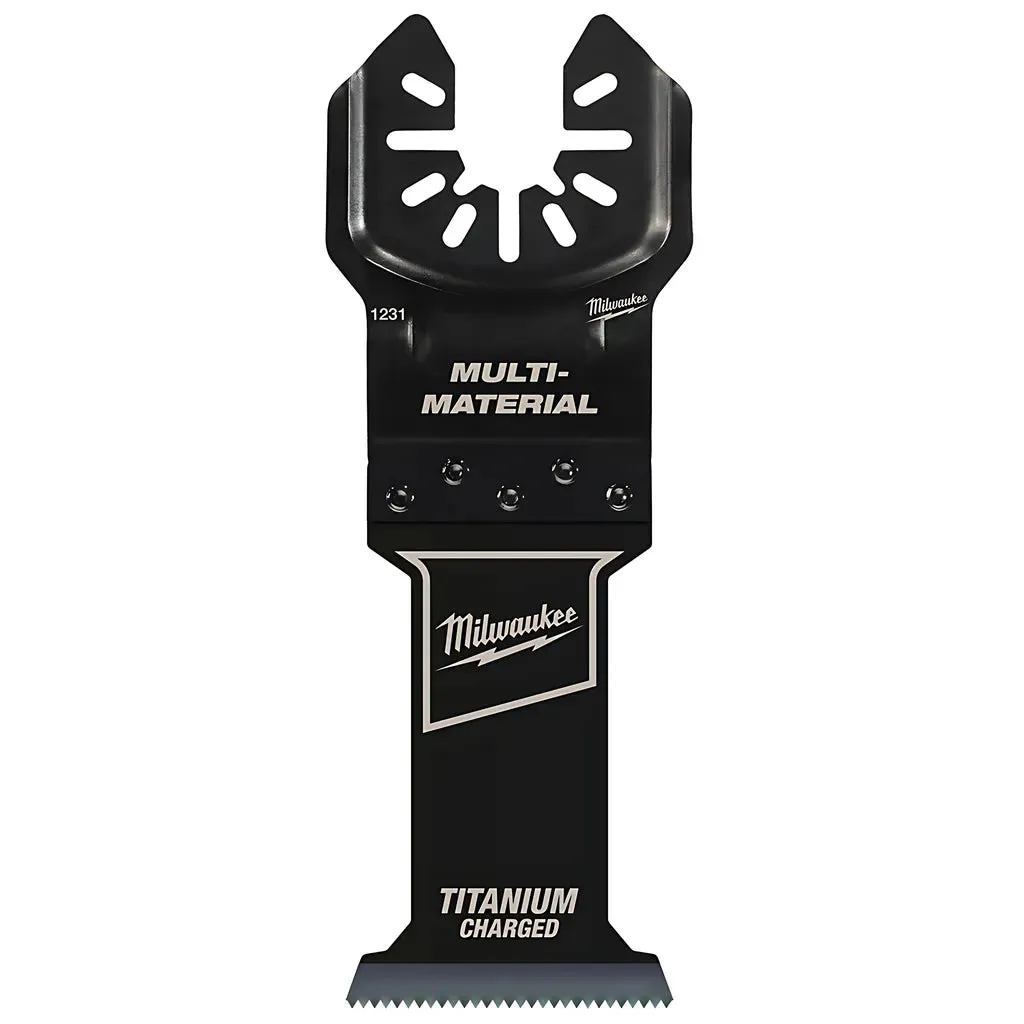 MILWAUKEE® OPEN-LOK™ 1-3/8" TITANIUM CHARGED™ Bi-Metal Multi-Material Multi-Tool Blades 10PK