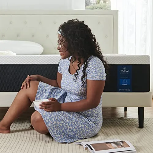 Molblly Twin Size Mattress, 10 Inch Cooling-Gel Memory Foam Mattress Bed in a Box, Cool Twin Bed Supportive & Pressure Relief with Breathable Soft Fabric Cover, Premium