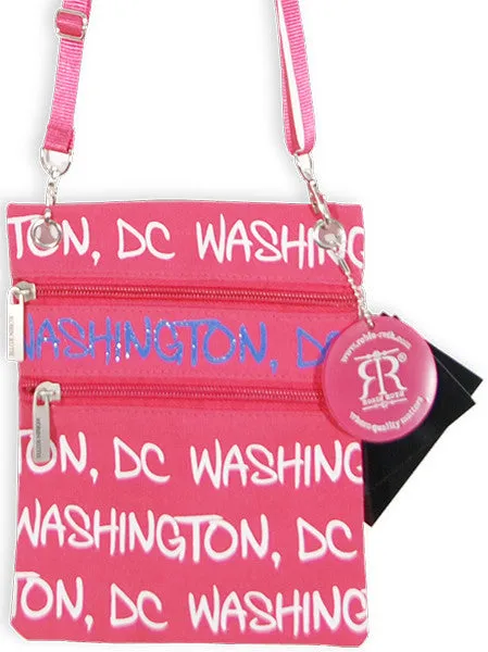 NWDC02 Robin Ruth Neck Wallet - Washington DC Fuchsia/White/Blue