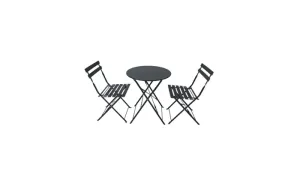 Patio Steel Round Table & Chairs