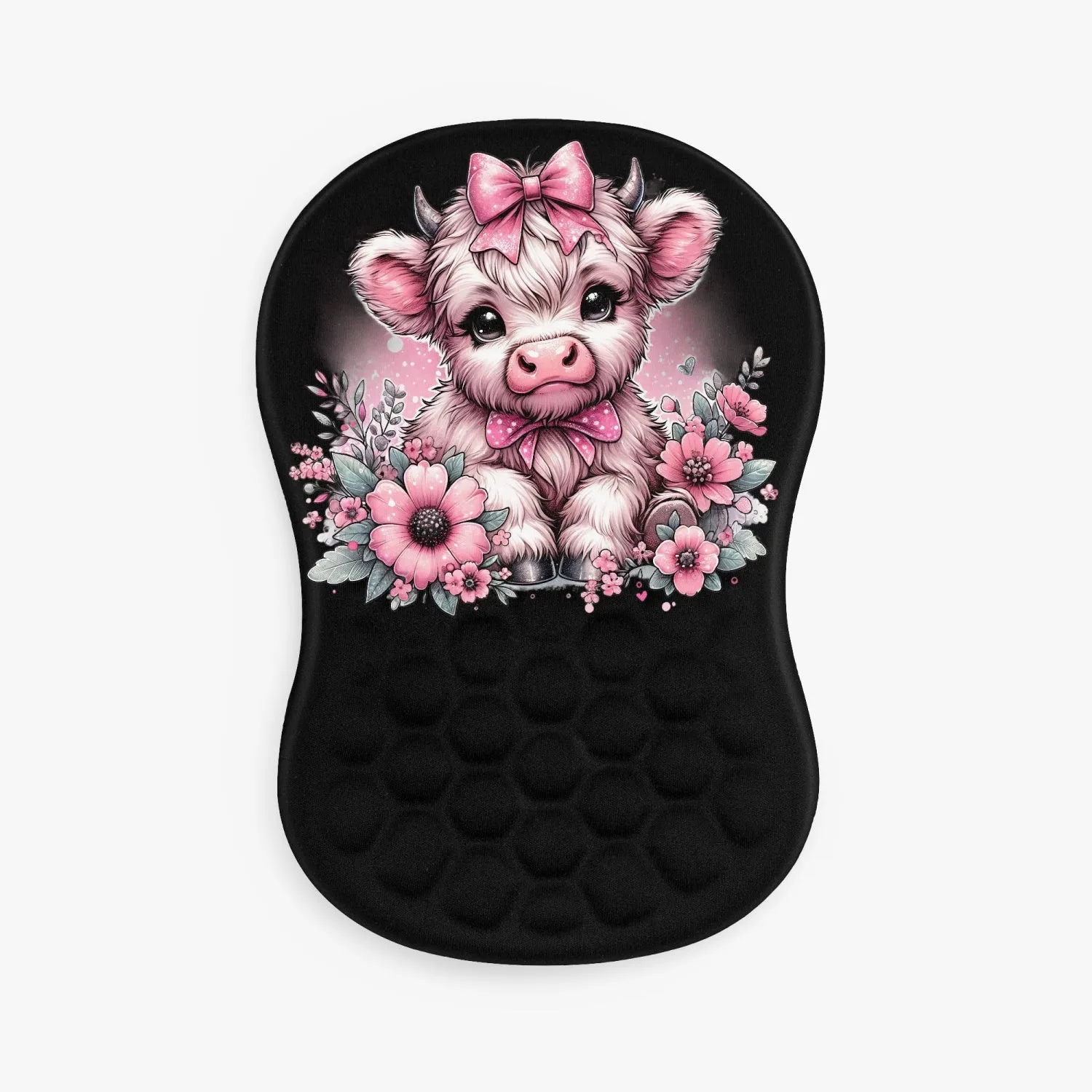 Pink Cow  Mouse Pad with Wrist Rest