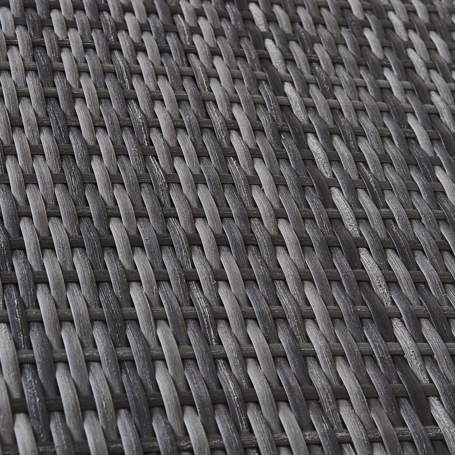 Rena rattan sun lounger - grey