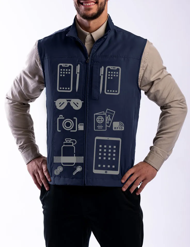 RFID Travel Vest for Men - ALL SALES FINAL