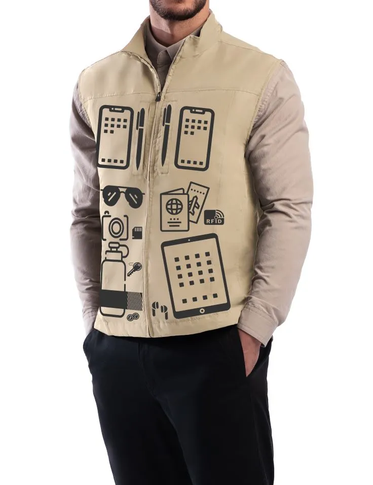 RFID Travel Vest for Men - ALL SALES FINAL