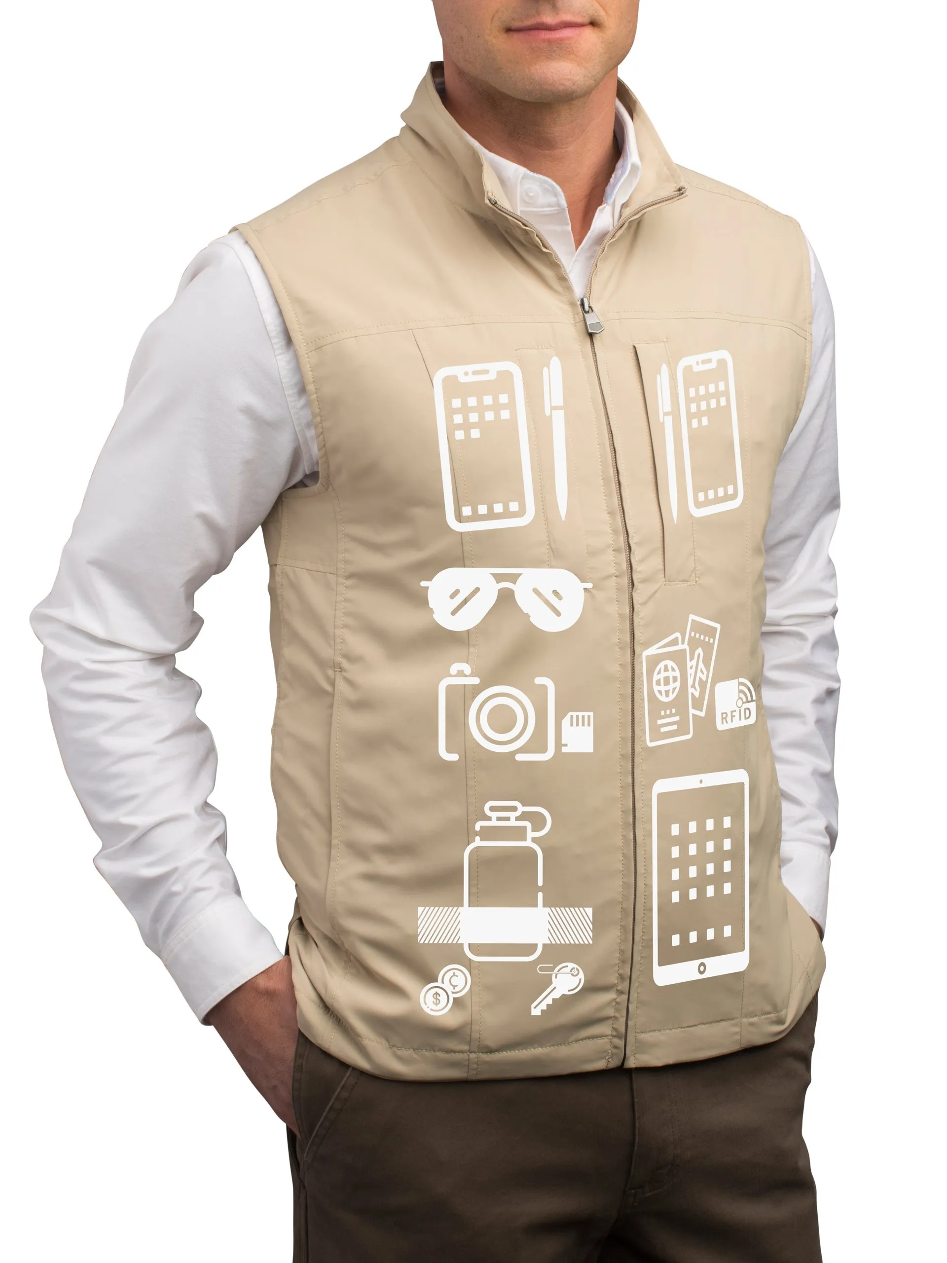 RFID Travel Vest for Men - ALL SALES FINAL