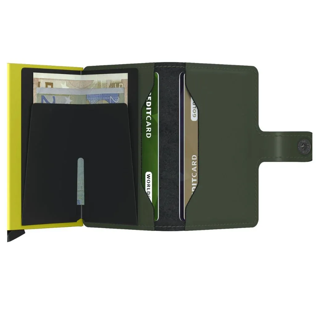 Secrid - RFID Protected Mini Wallet - Matte - Green & Lime