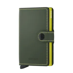Secrid - RFID Protected Mini Wallet - Matte - Green & Lime