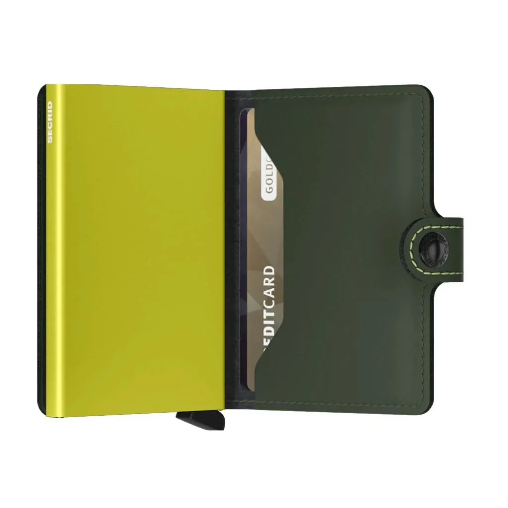 Secrid - RFID Protected Mini Wallet - Matte - Green & Lime