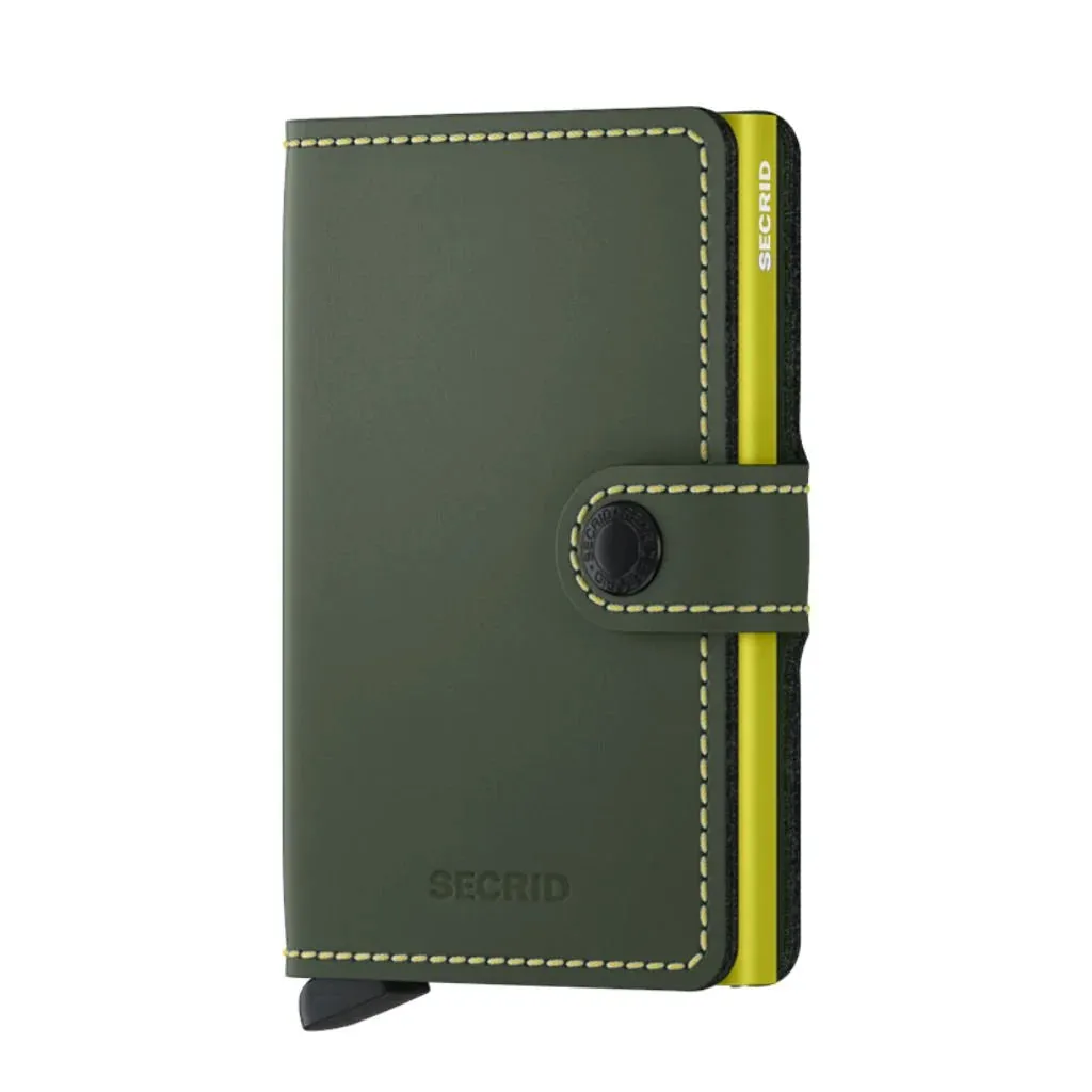 Secrid - RFID Protected Mini Wallet - Matte - Green & Lime
