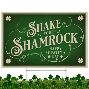 Shake your Shamrock, St. Patrick's Day, Yard Sign