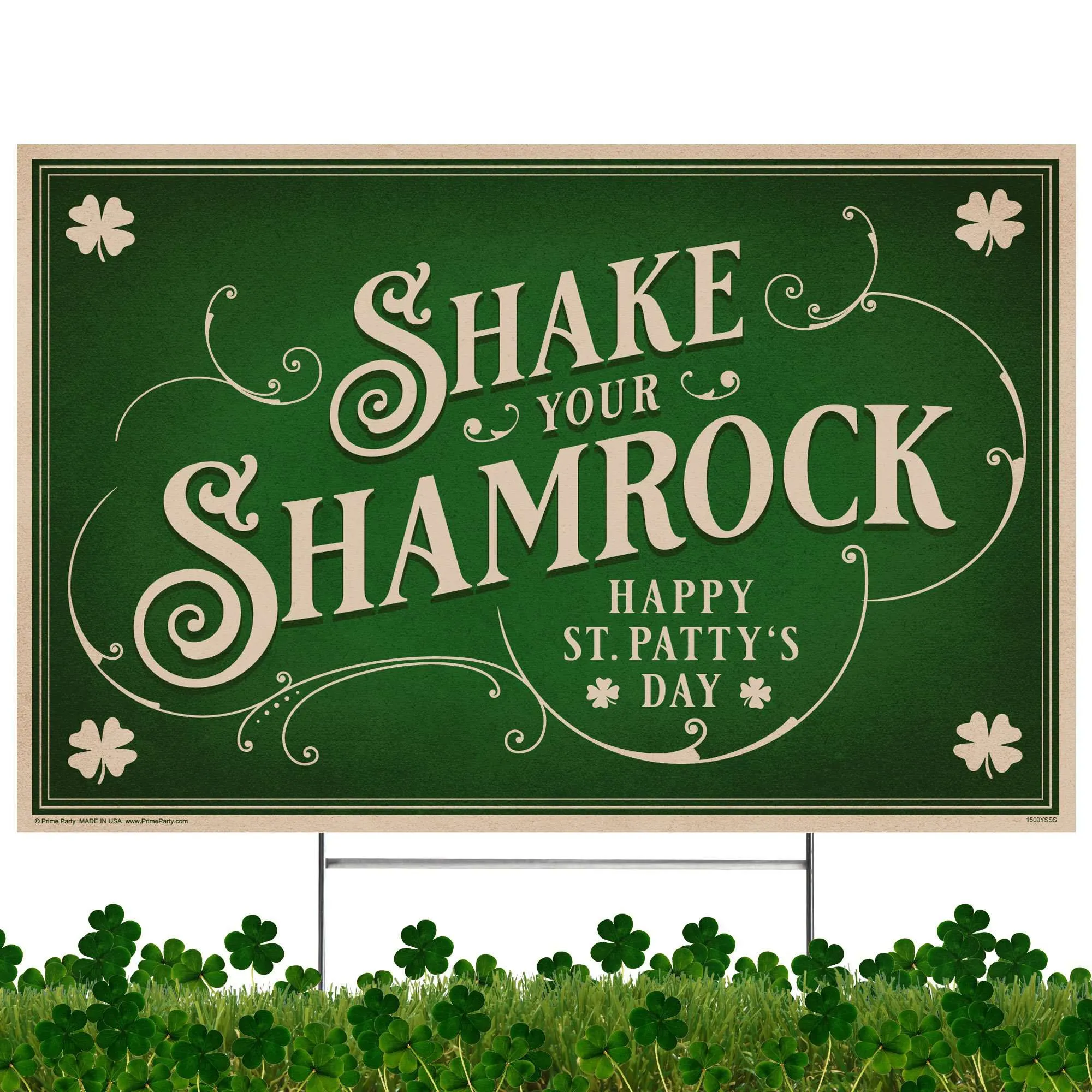 Shake your Shamrock, St. Patrick's Day, Yard Sign