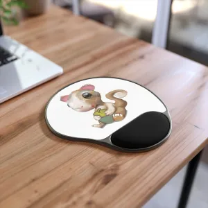 Squirrel Mouse Pad With Wrist Rest