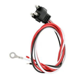 Straight 3-Prong Light Plug With 24" Lead Wire