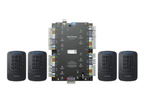 SUPREMA CORESTATION BIOMETRIC ACCESS CONTROLLER AND 4x XPD-GKDB XPASS D2 OUTDOOR COMPACT RFID READER