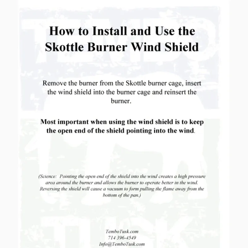 TEMBO TUSK SKOTTLE WIND GUARD