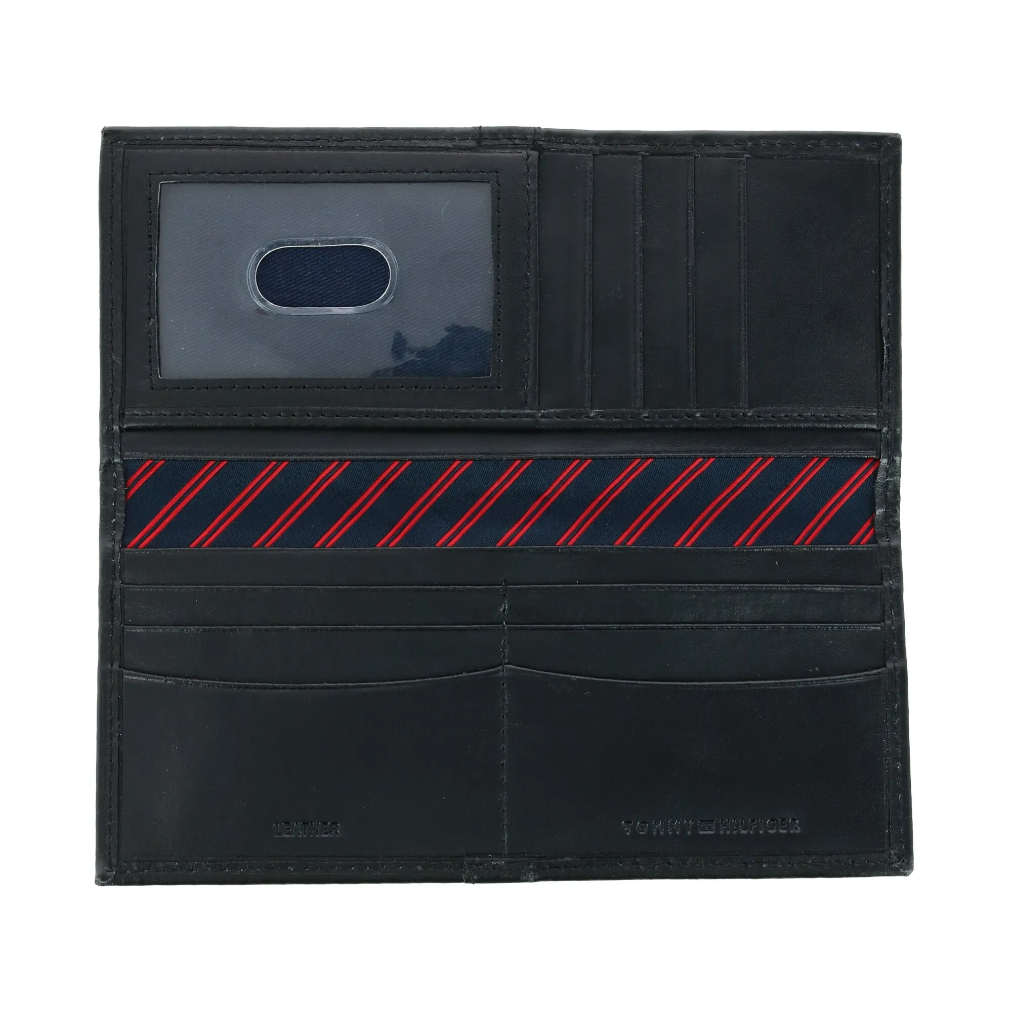 Tommy Hilfiger Men's Leather Ranger RFID Checkbook Cover Secretary Wallet