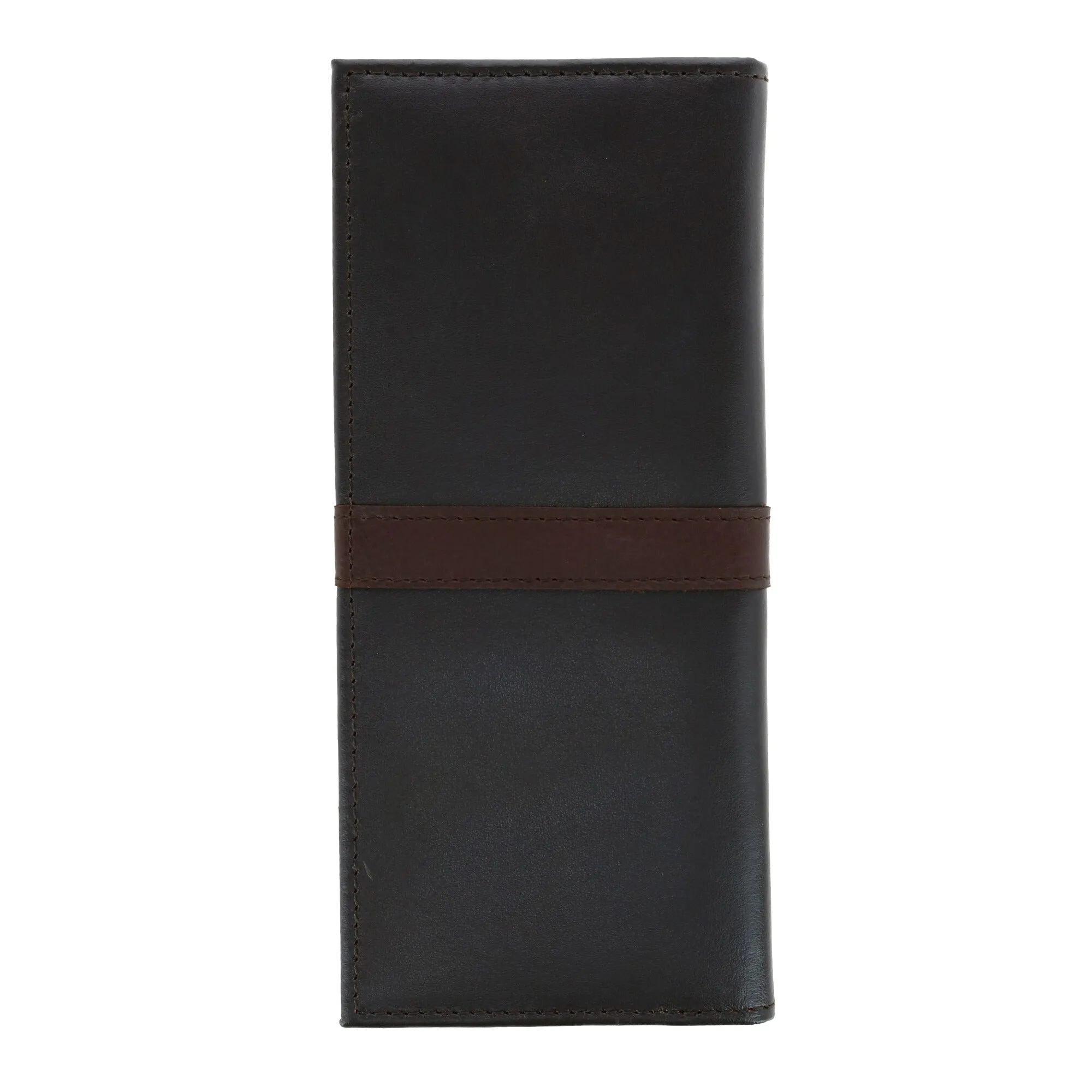 Tommy Hilfiger Men's Leather Ranger RFID Checkbook Cover Secretary Wallet