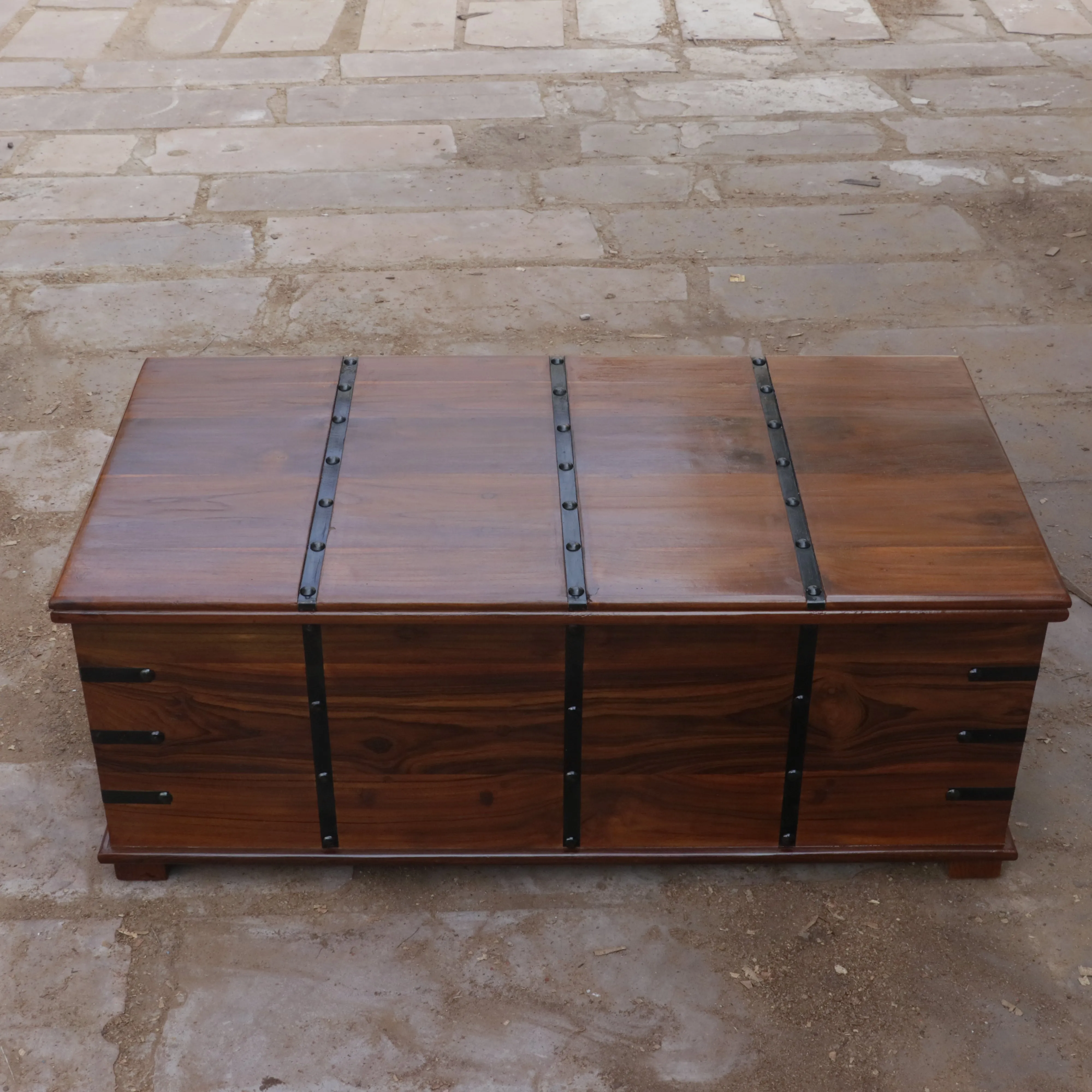 Tortoise Wooden Metal Fitted Box
