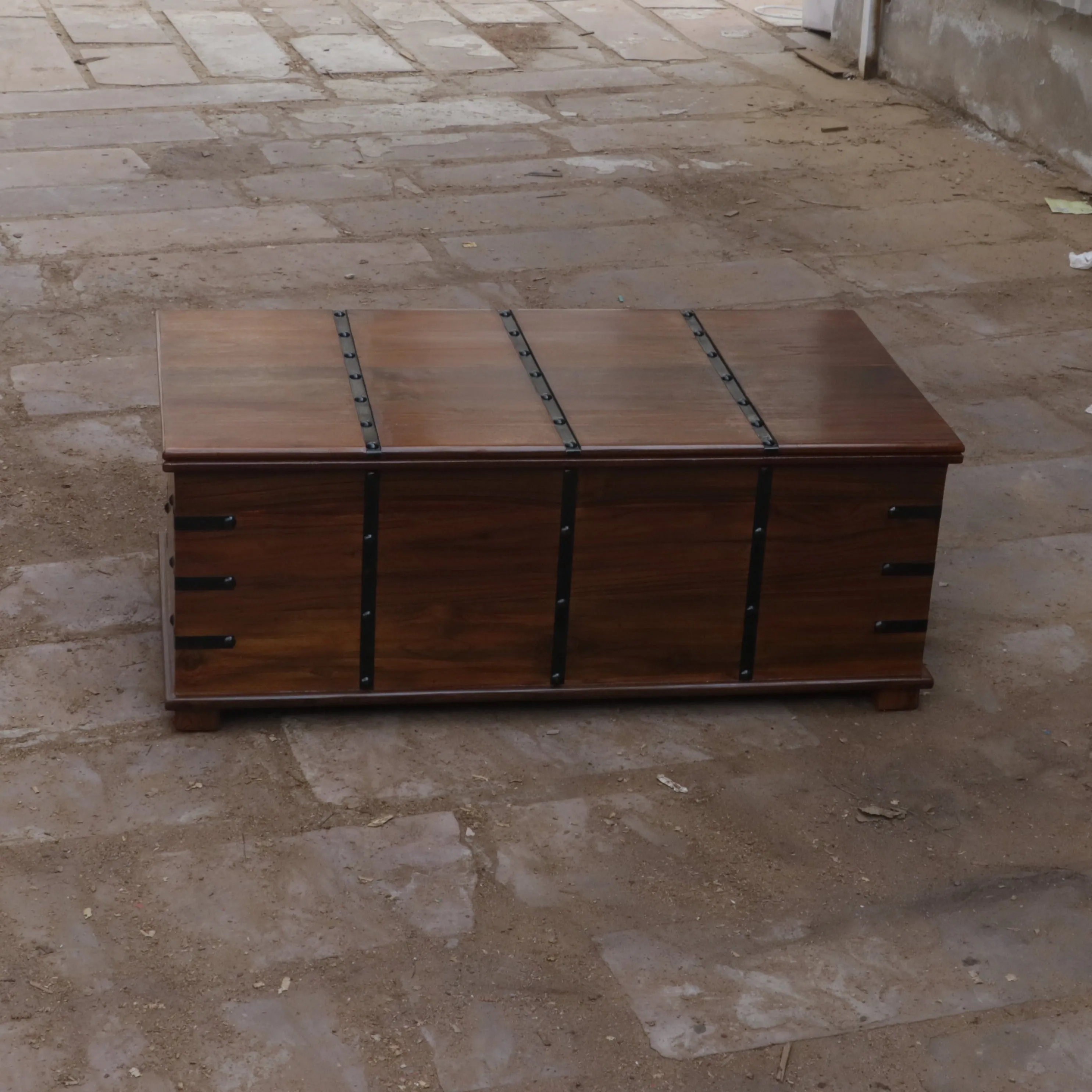 Tortoise Wooden Metal Fitted Box