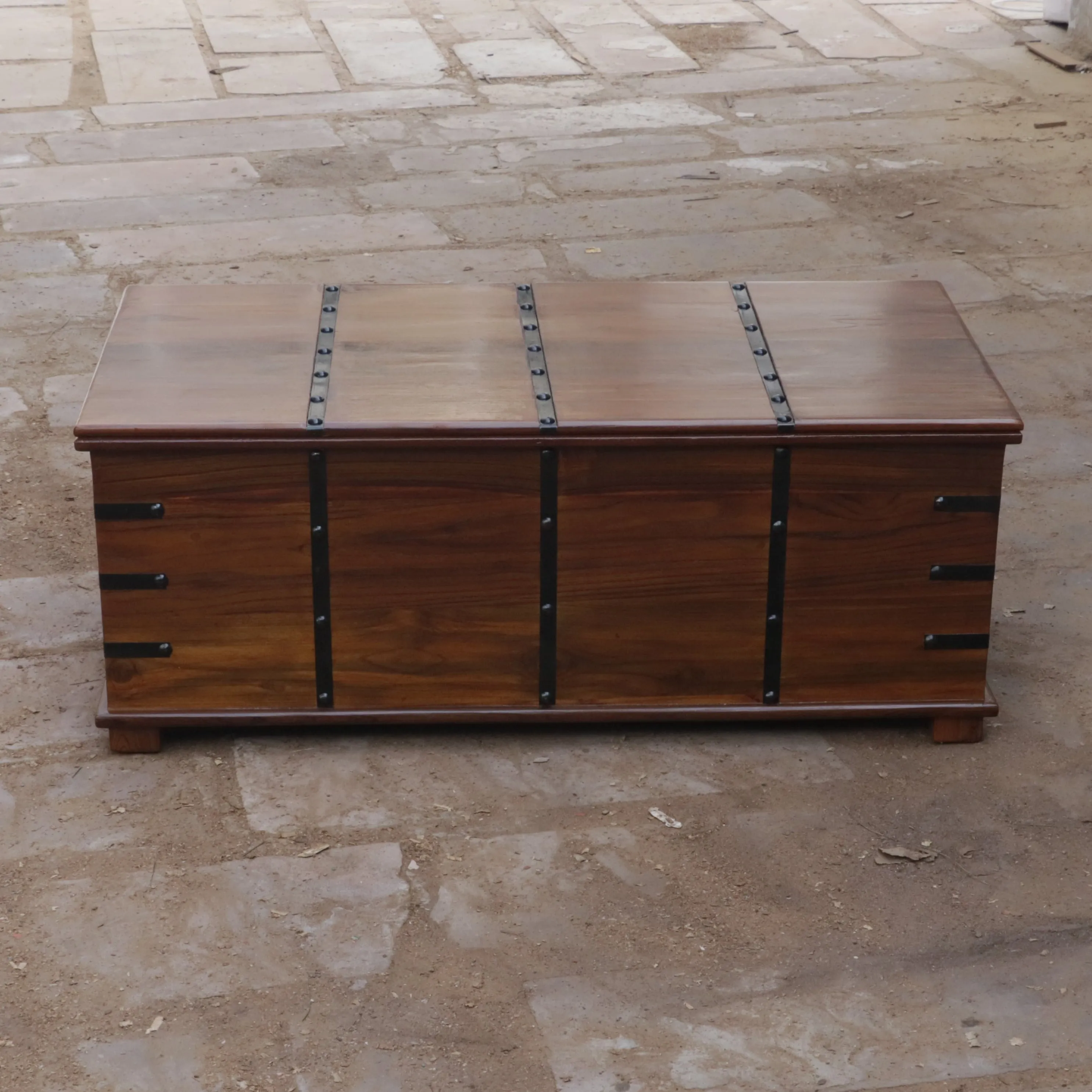 Tortoise Wooden Metal Fitted Box