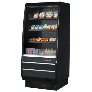Turbo Air TOM-40MB-SP-N 8.3 cu.ft. 39" 115V Black Solid Sides Refrigerated Vertical Open Display Case