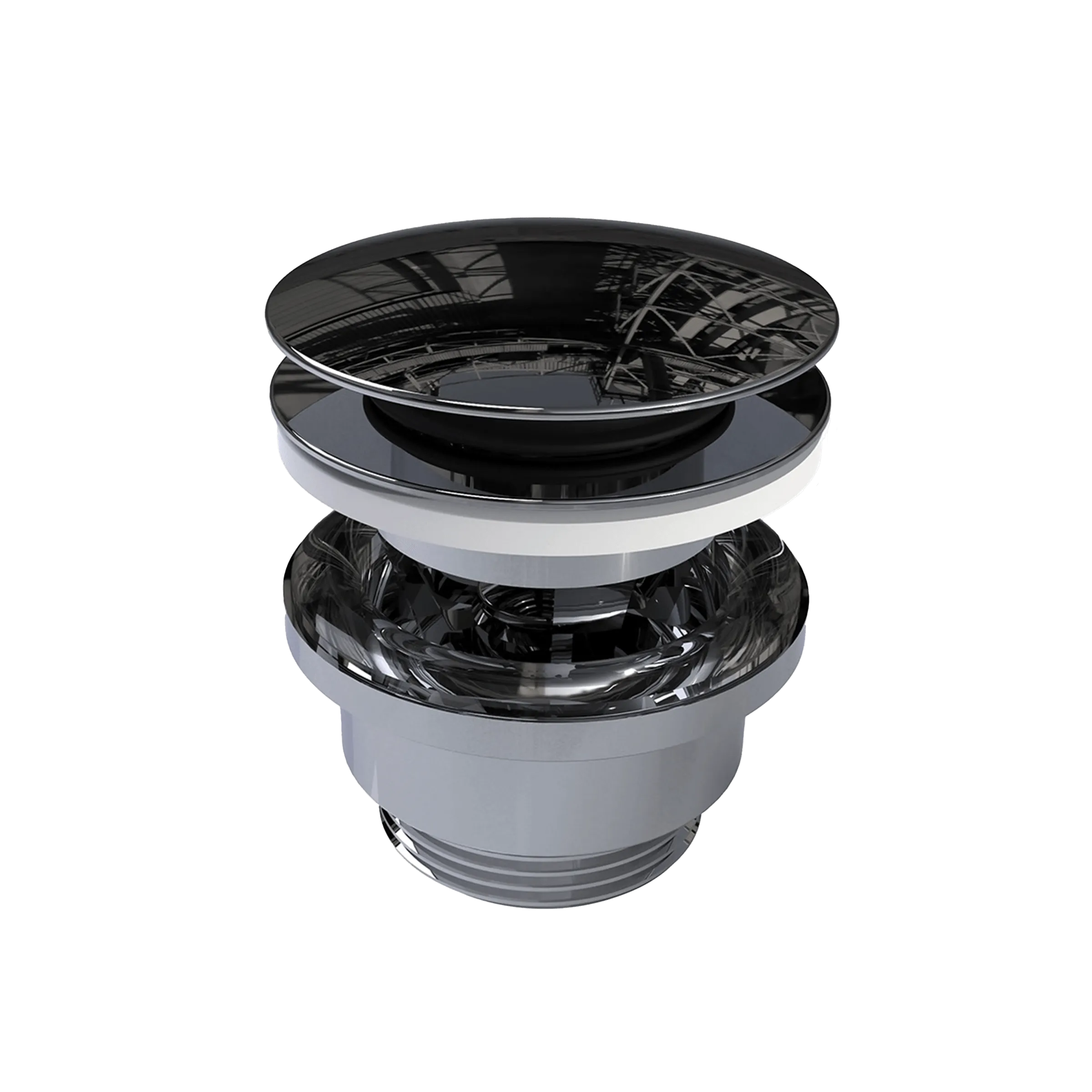 Universal Push Control Basin Waste