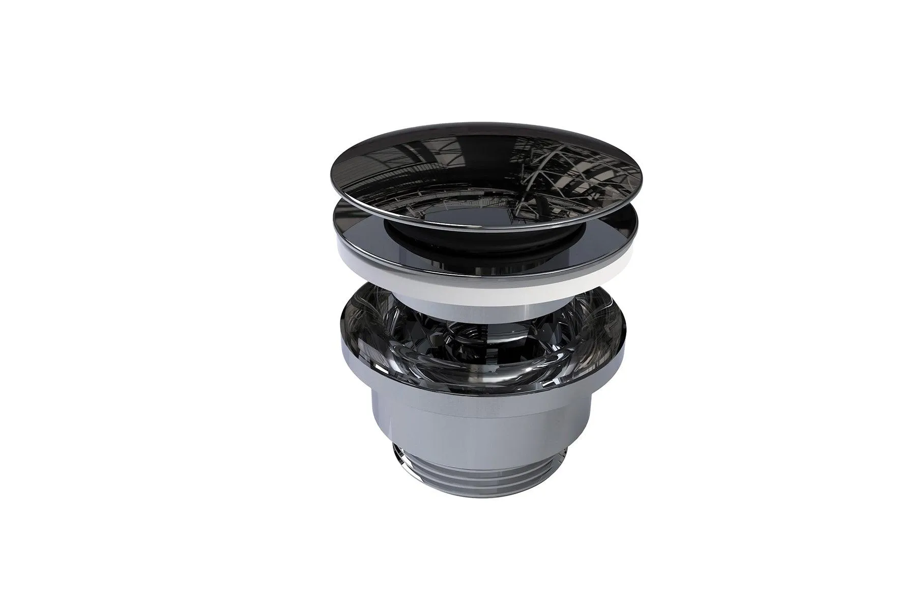Universal Push Control Basin Waste