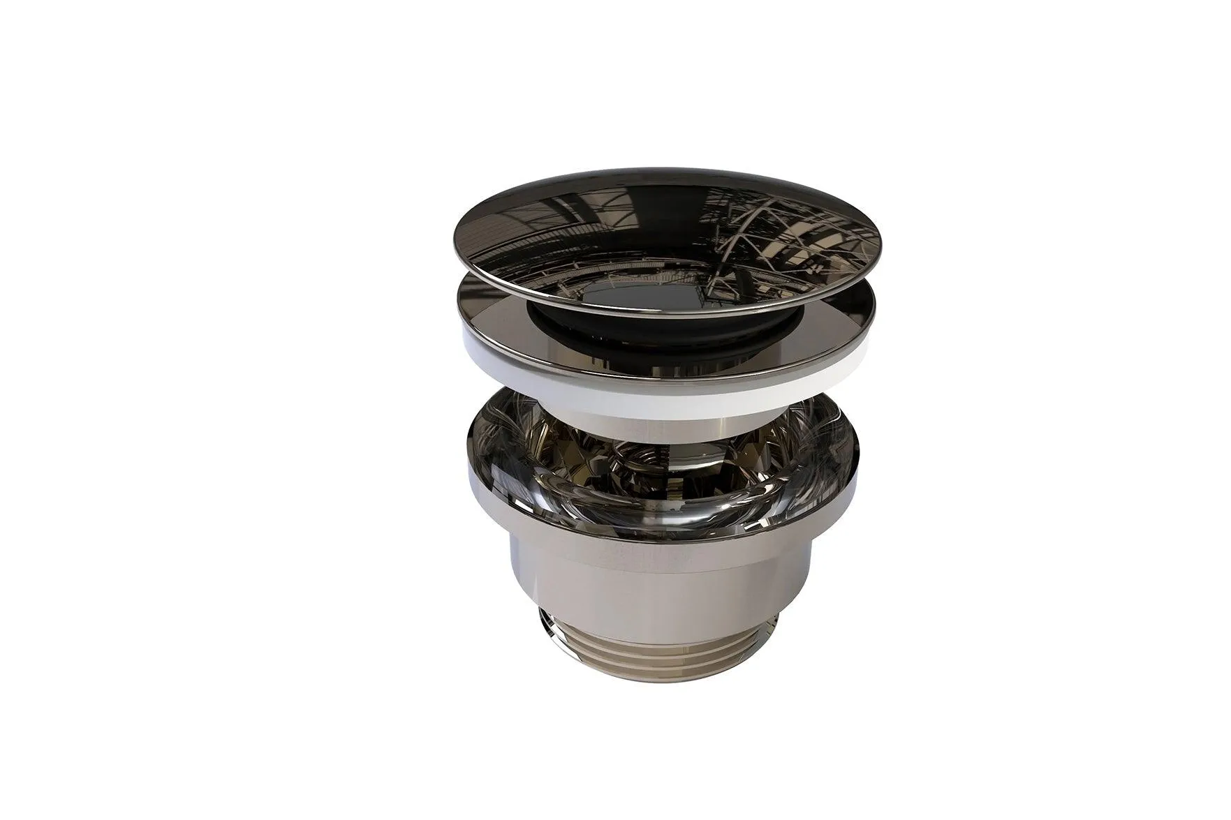 Universal Push Control Basin Waste