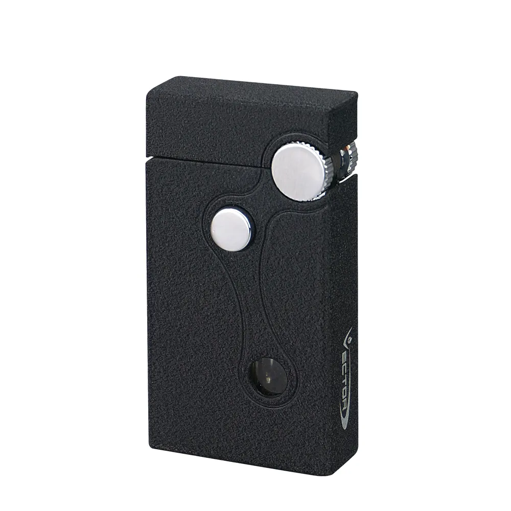 Vector - Elite - Dual Soft & Jet Single Flame Lighter - Black Crackle